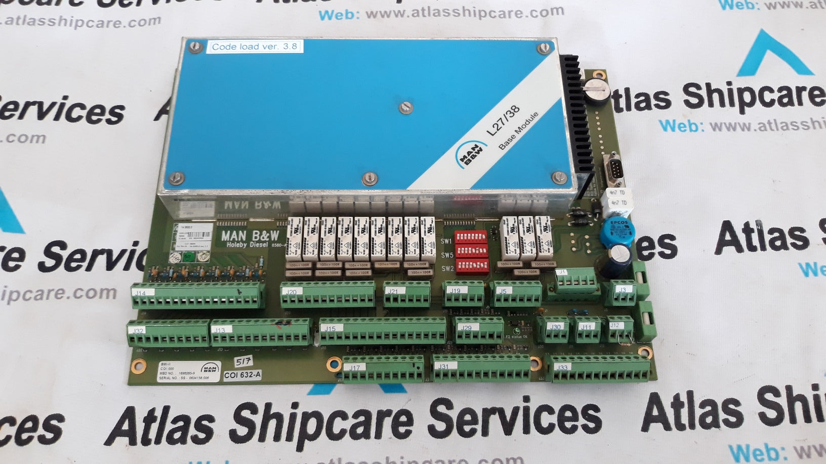 Gs Module Man MAN B&W L27/38 BASE MODULE – Atlas Shipcare Services