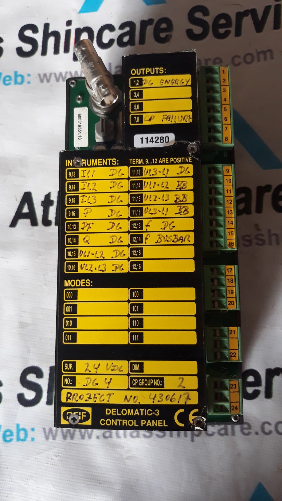 DEIF DELOMATIC 3 CONTROL PANEL CP-1