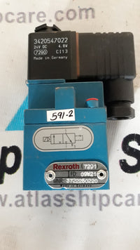 REXROTH 3722250220 3/2WAY VALVE 24V DC