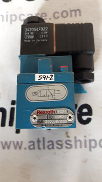 REXROTH 3722250220 3/2WAY VALVE 24V DC