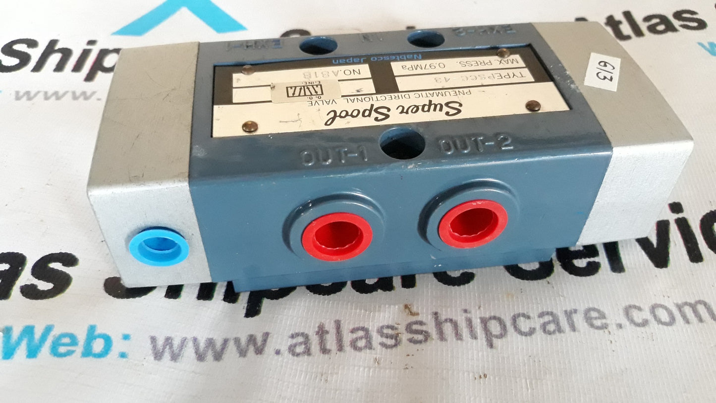 NABTESCO PNEUMATIC DIRECTIONAL VALVE PSCC-43