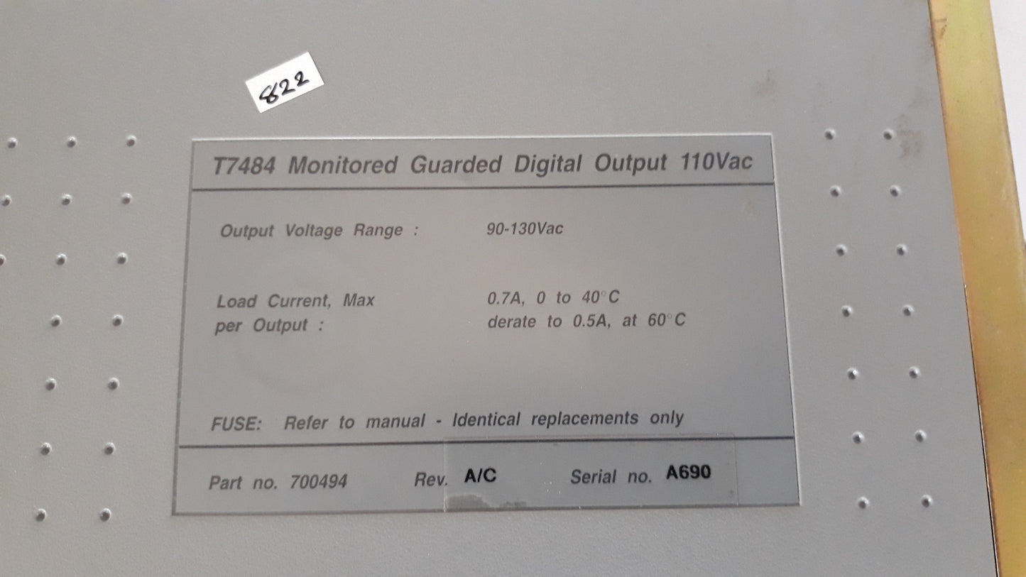 MONITORED GUARDED DIGITAL OUTPUT T7484