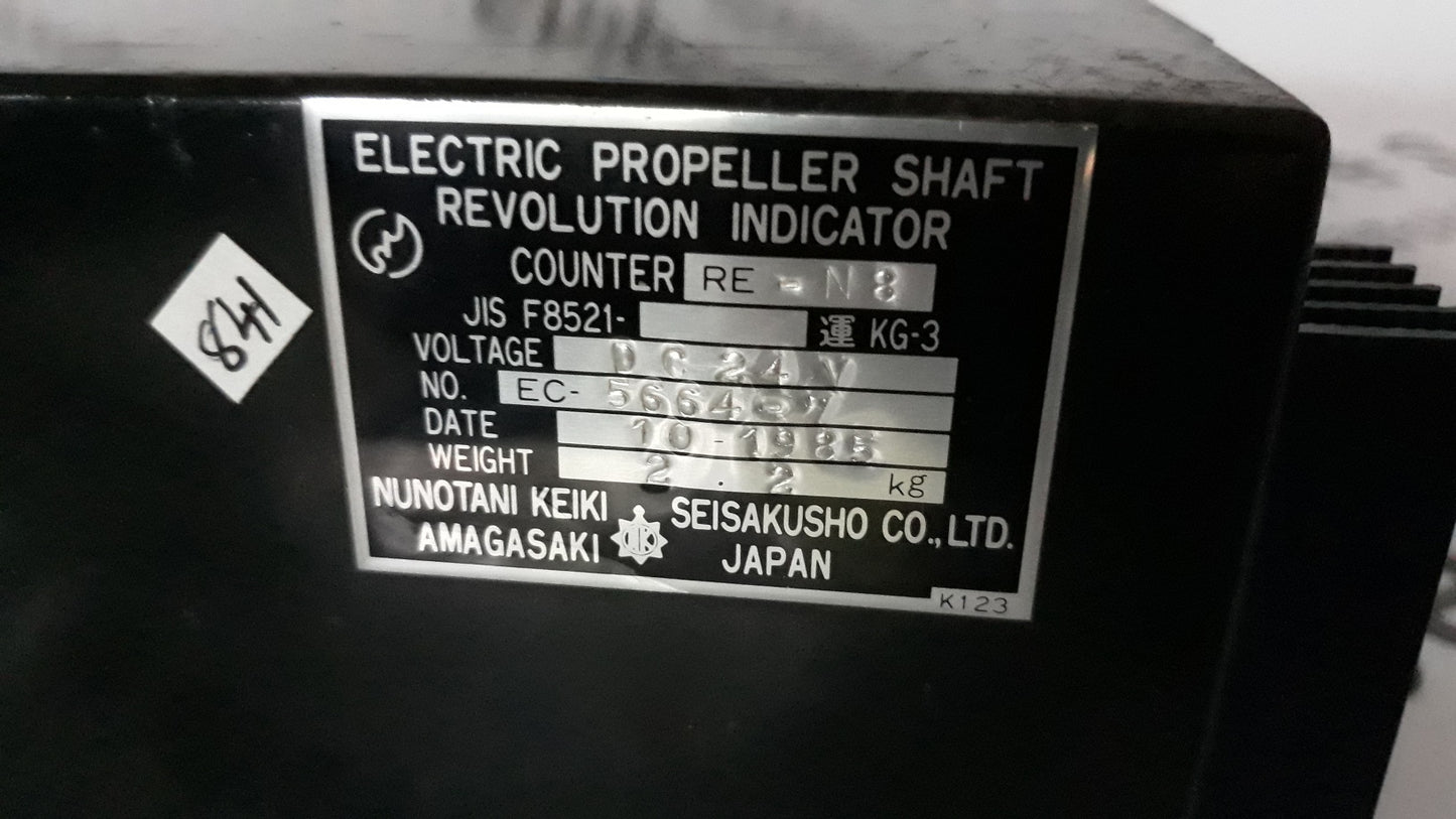 NUNOTANI KEIKI RE-N8 ELECTRIC PROPELLER SHAFT REVOLUTION INDICATOR