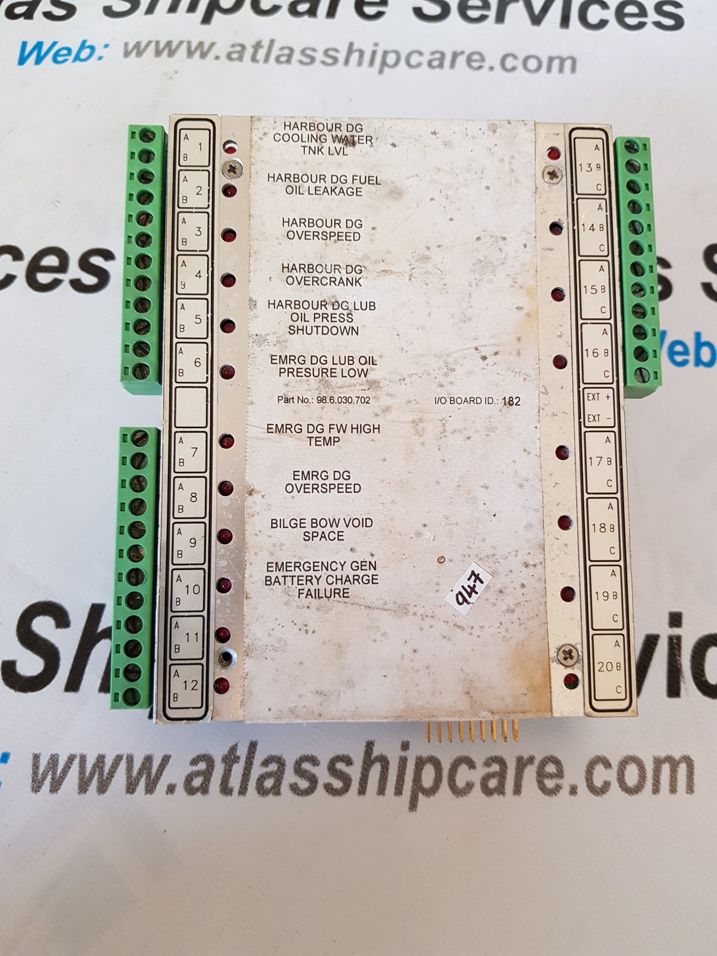 PRAXIS AUTOMATION  I/O BOARD 98.6.030.702
