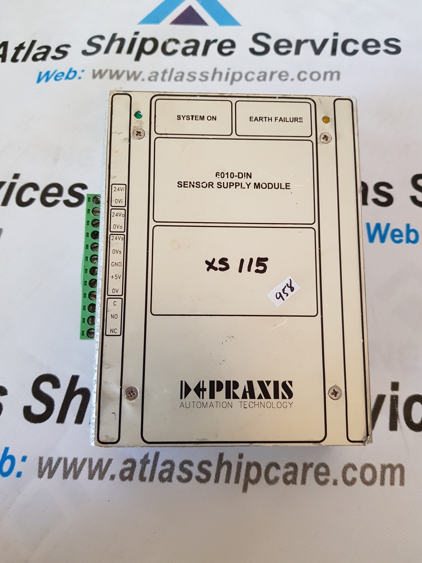 PRAXIS AUTOMATION SENSOR SUPPLY MODULE XS115