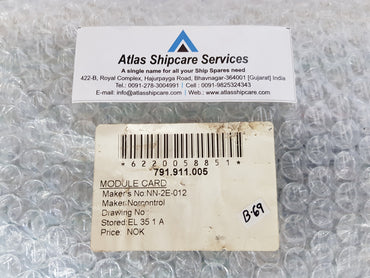 NORCONTROL NN-2E-012 MODULE CARD