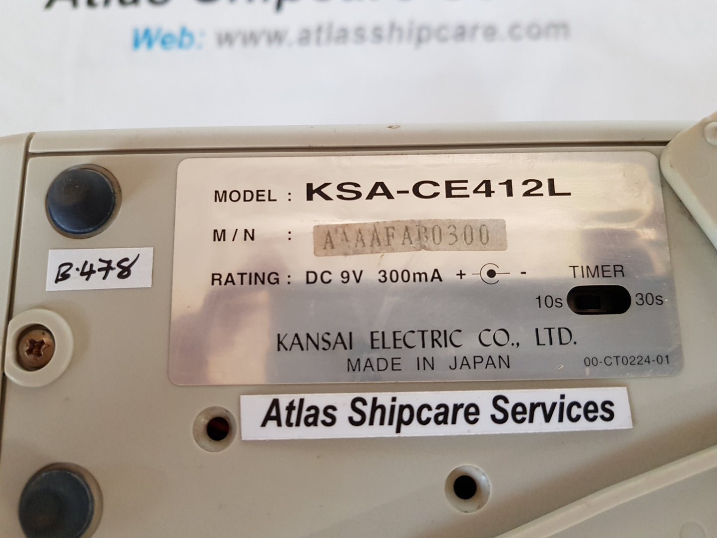 KANSAI  KSA-CE412L SERVO AMPLIFIER
