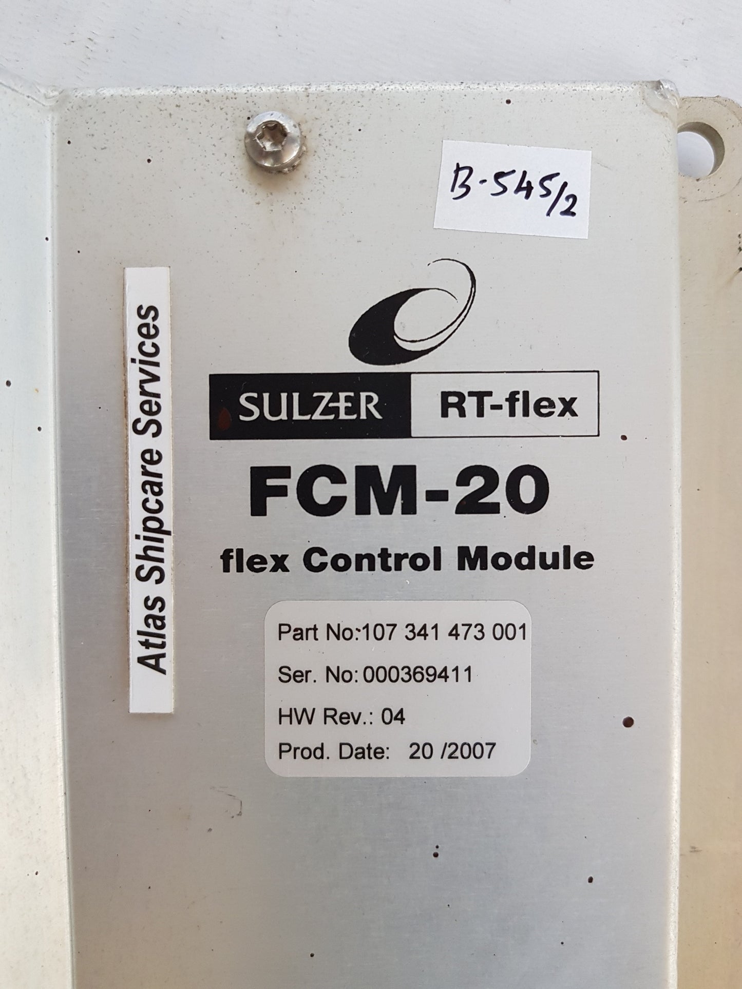 WARTSILA SULZER RT-FLEX FCM-20 FLEX CONTROL MODULE