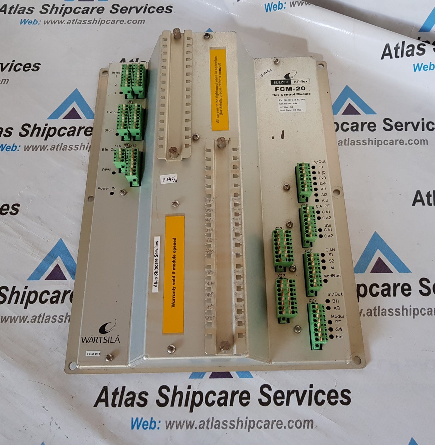 WARTSILA SULZER RT-FLEX FCM-20 FLEX CONTROL MODULE