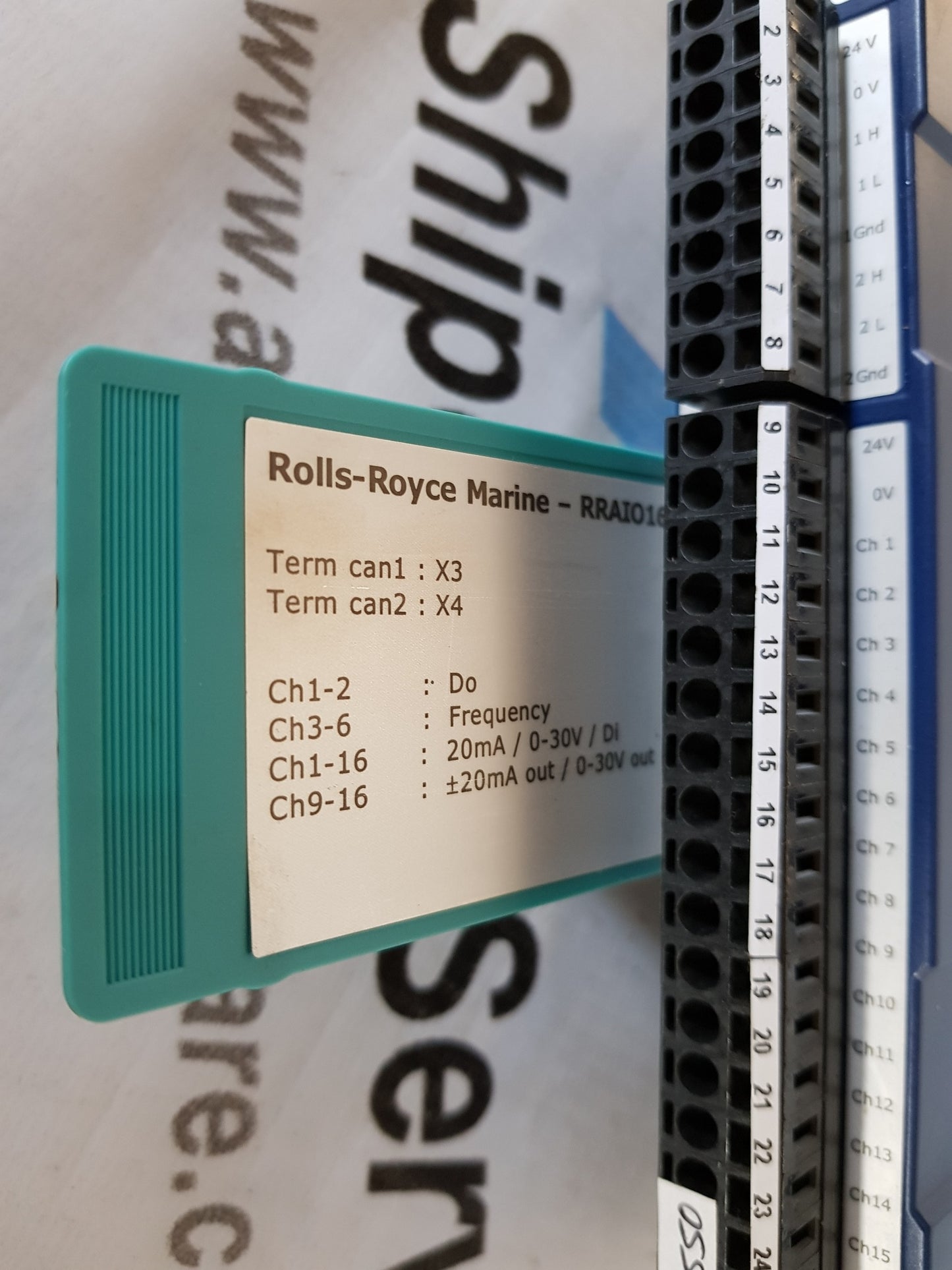 ROLLS-ROYCE MARINE RRAIO16 I/O ALARM MODULE