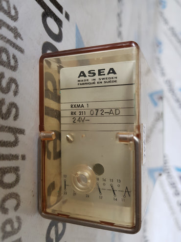 ASEA RXMA 1 RK 211 072-AD RELAY AUXILIARY 24V