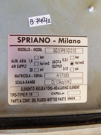 SPRIANO PNEUMATIC INDICATING SG 51 RECEIVER CONTROLLER