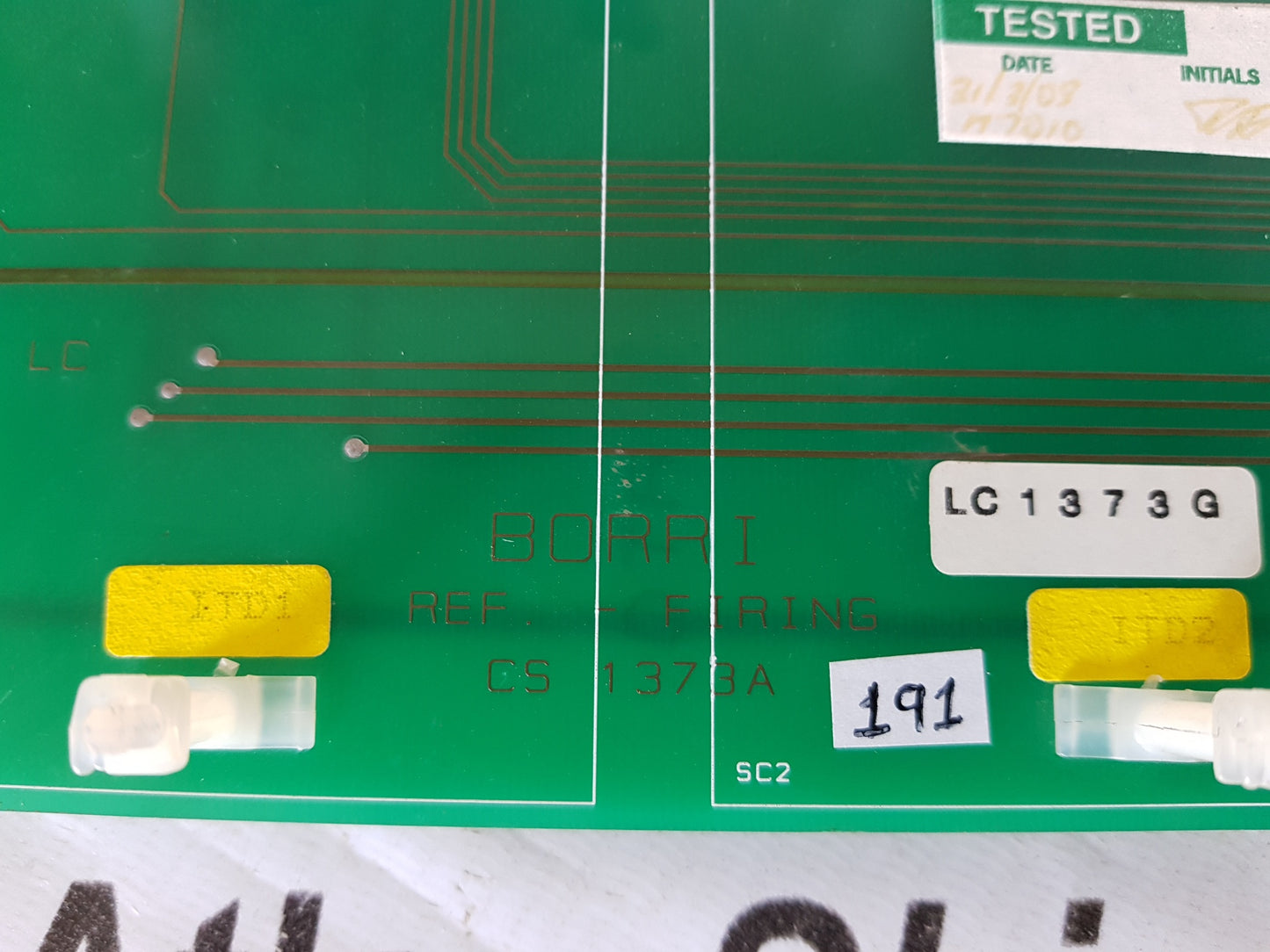 BORRI REF FIRING CS 1373A PCB CIRCUIT