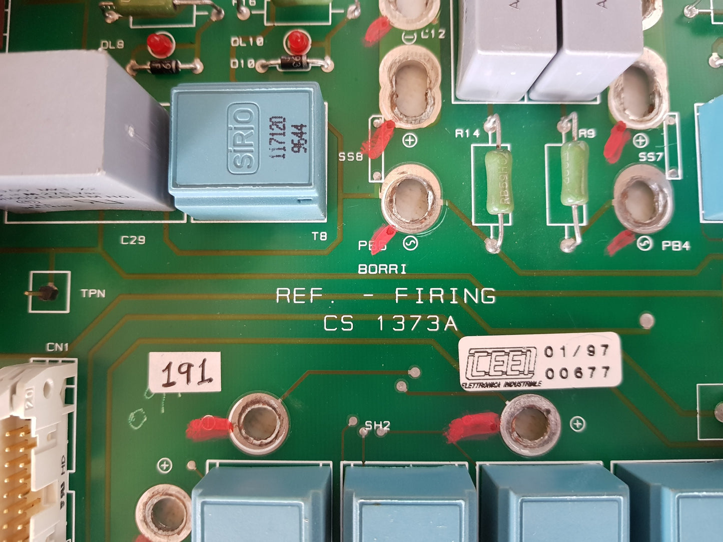 BORRI REF FIRING CS 1373A PCB CIRCUIT