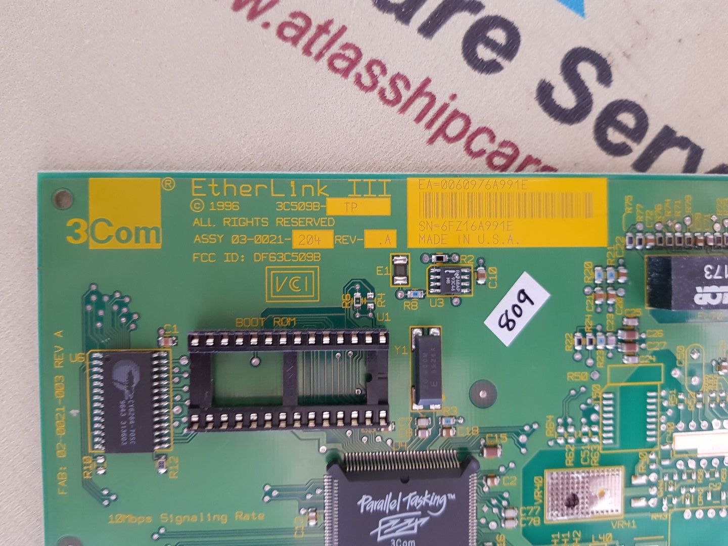 3COM ETHERLINK III 3C509B-TP 03-0021-204 NETWORK CARD
