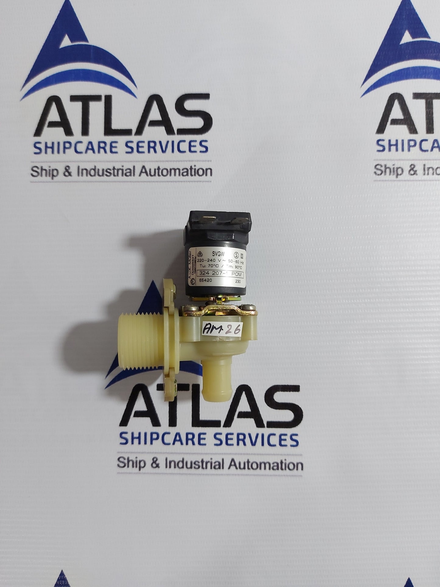 A.U.K. MULLER 324 207-1 POM WATER VALVE 220-24V~50-60 Hz