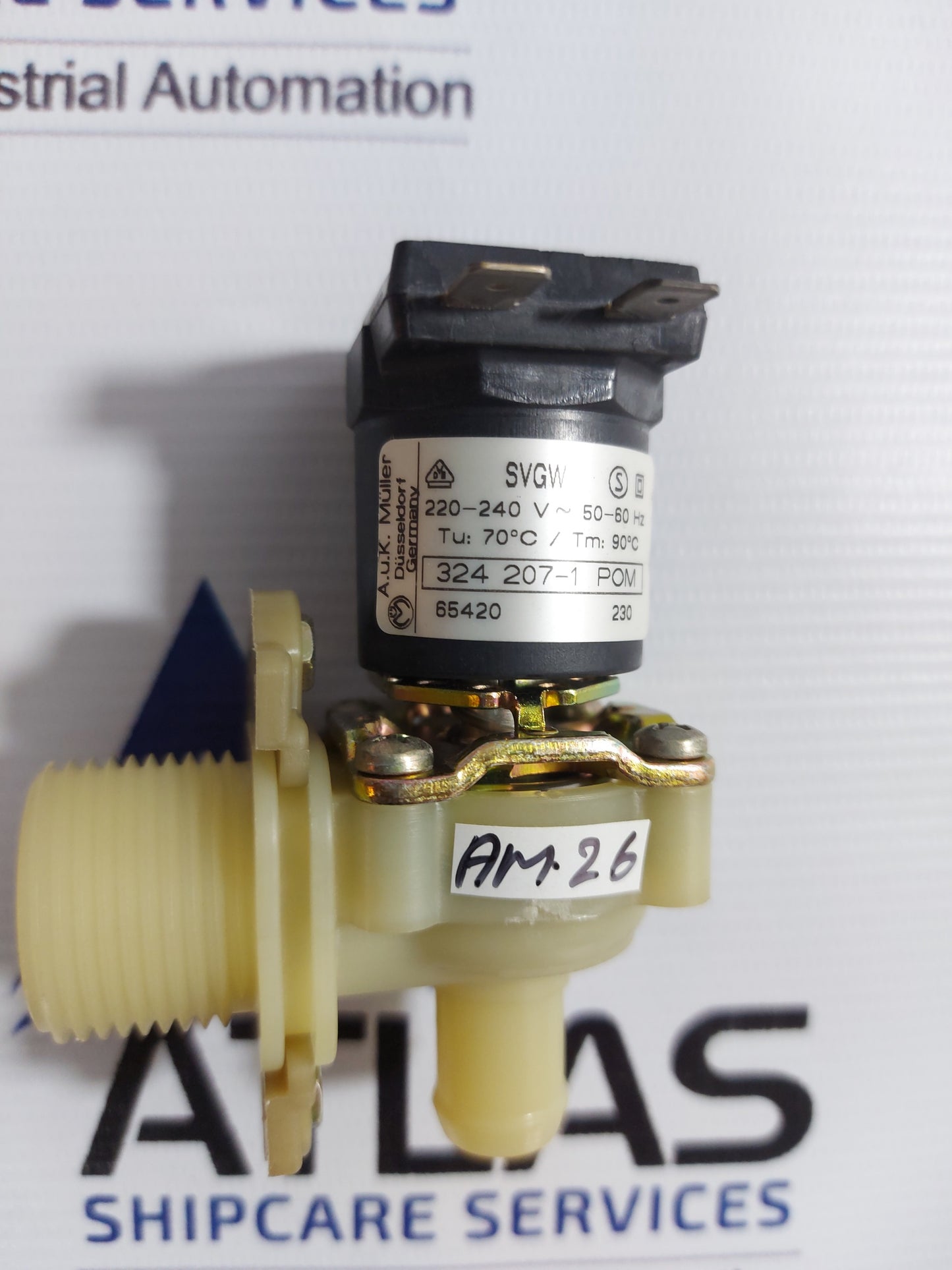 A.U.K. MULLER 324 207-1 POM WATER VALVE 220-24V~50-60 Hz
