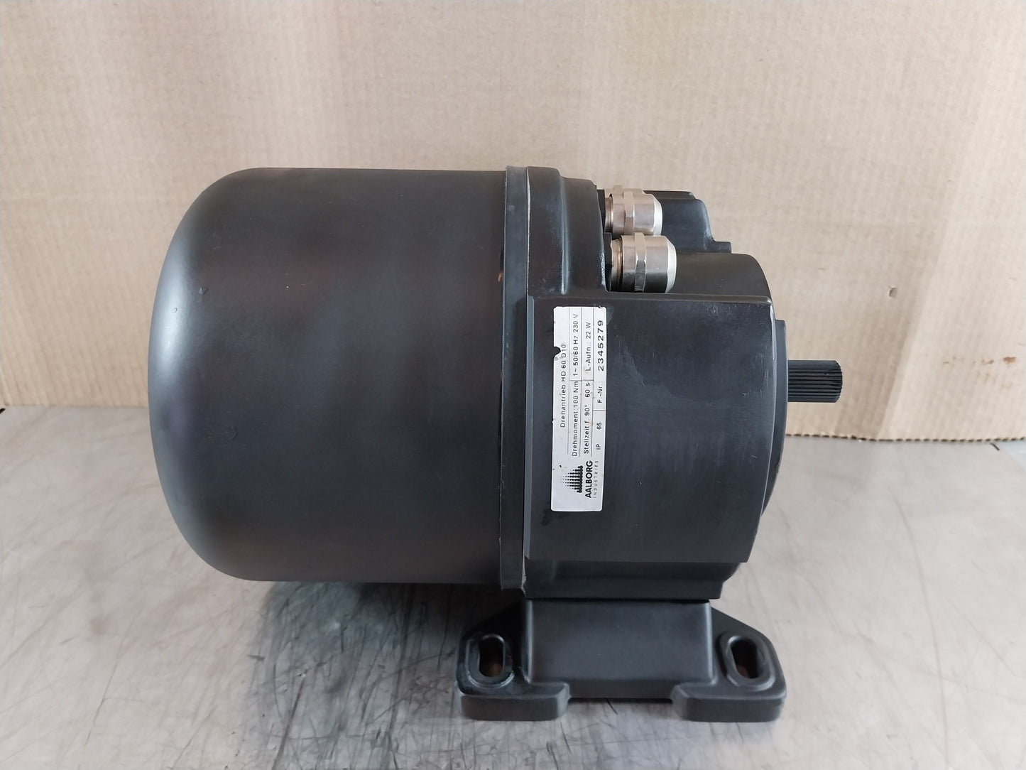 AALBORG HD 60 D10 DREHANTRIEB ELECTRIC SERVO MOTOR
