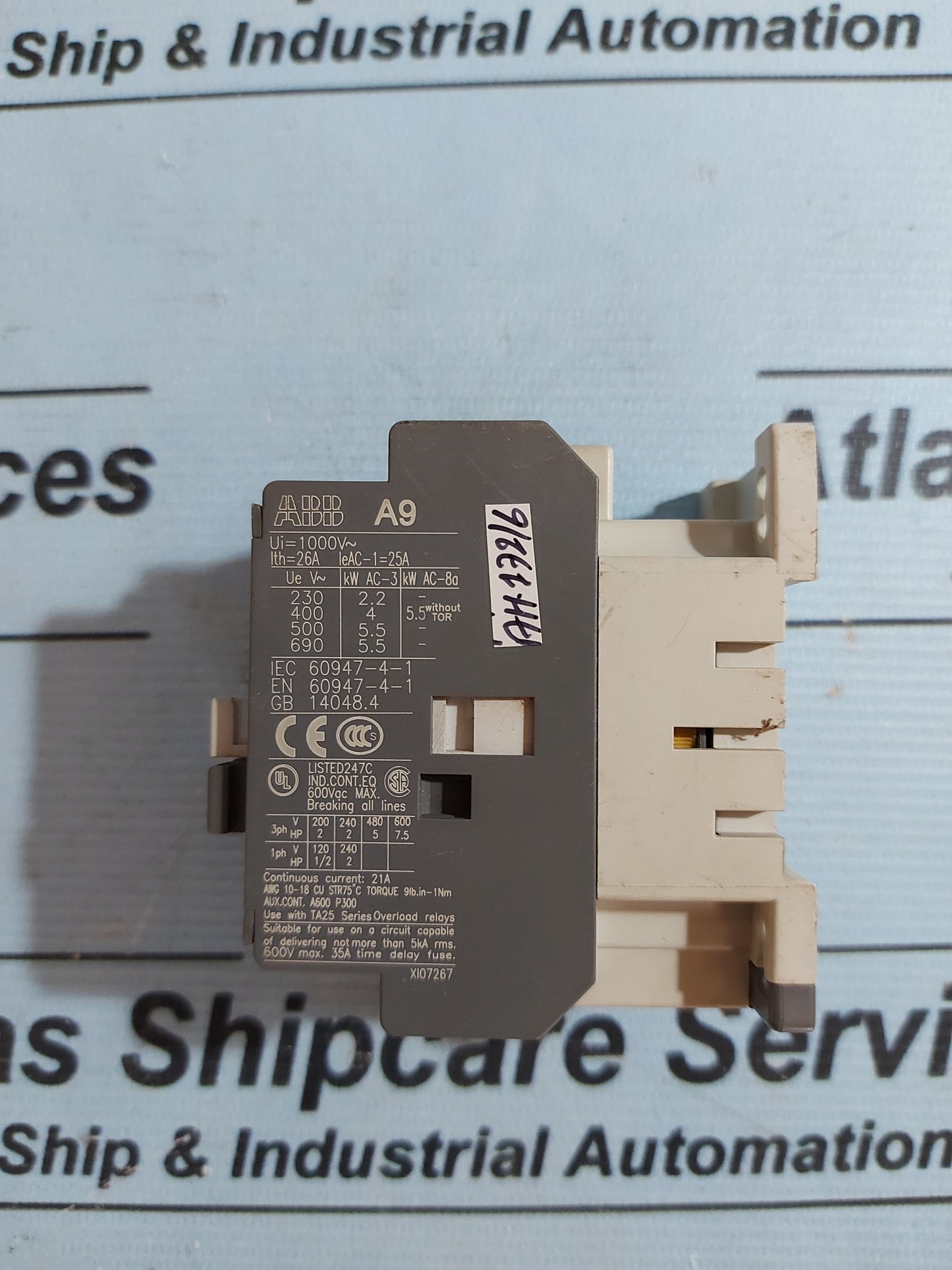 ABB A9-30-01 CONTACTOR 220-230V 50Hz