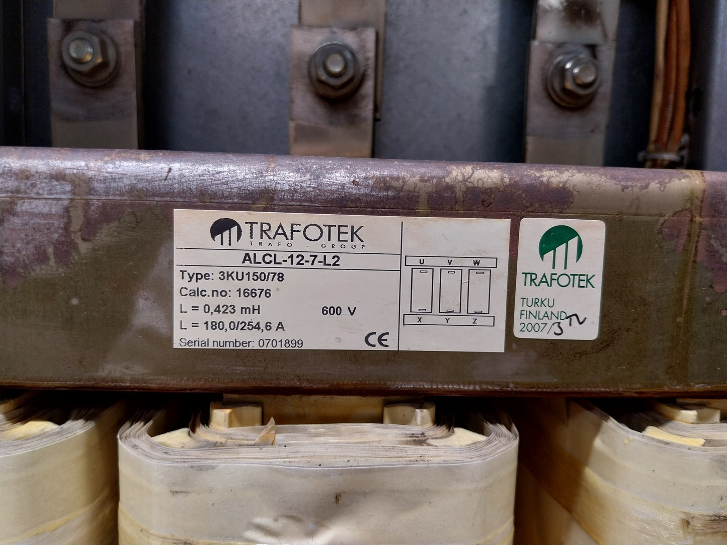 ABB ALCL-12-7 LCL-FILTER MODULE REV.A 690VAC,68311748