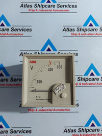 ABB ANALOG PANEL VOLTMETER 600V