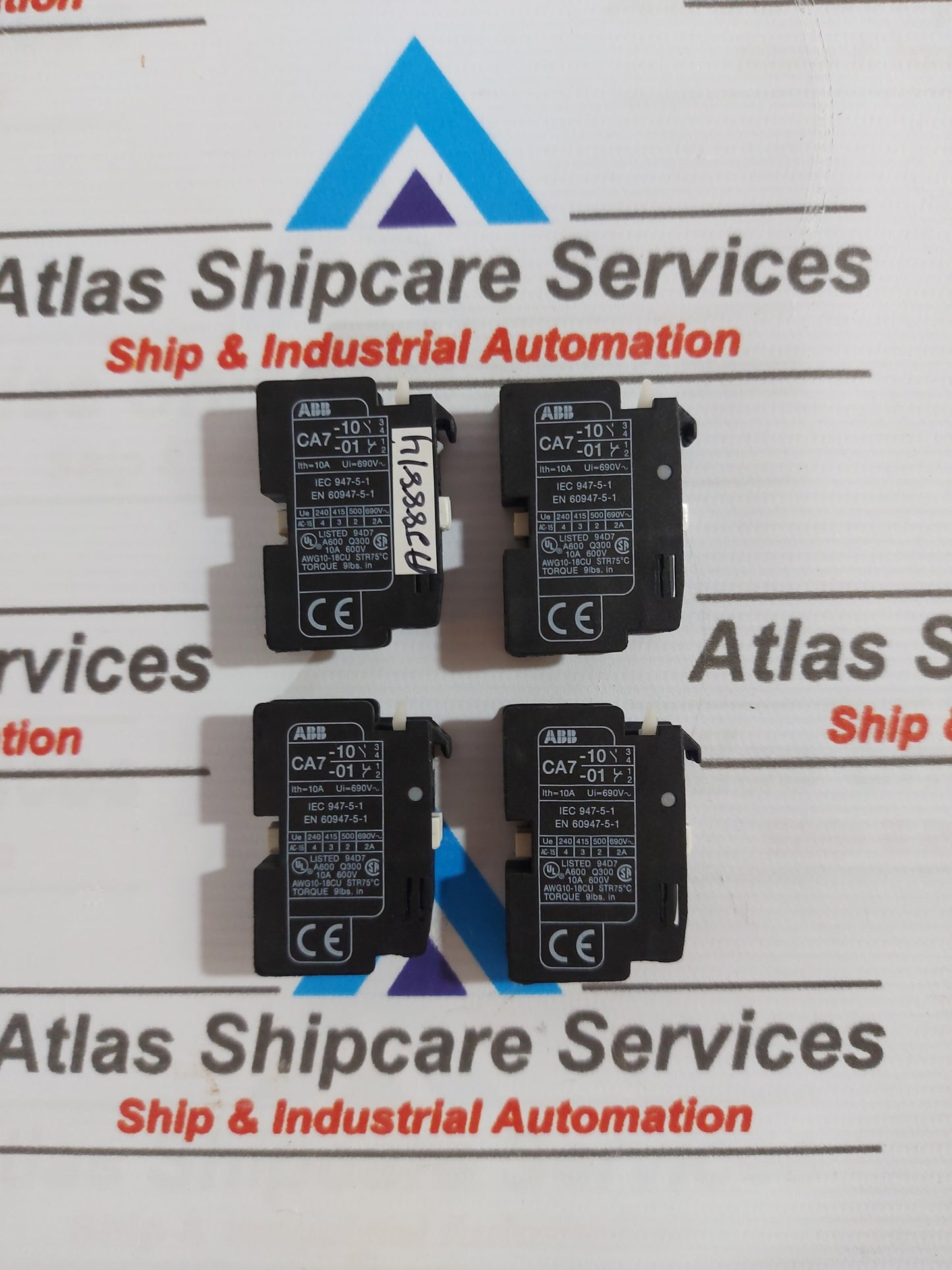 ABB CA7-10 AUXILIARY CONTACT BLOCK 10A 690V