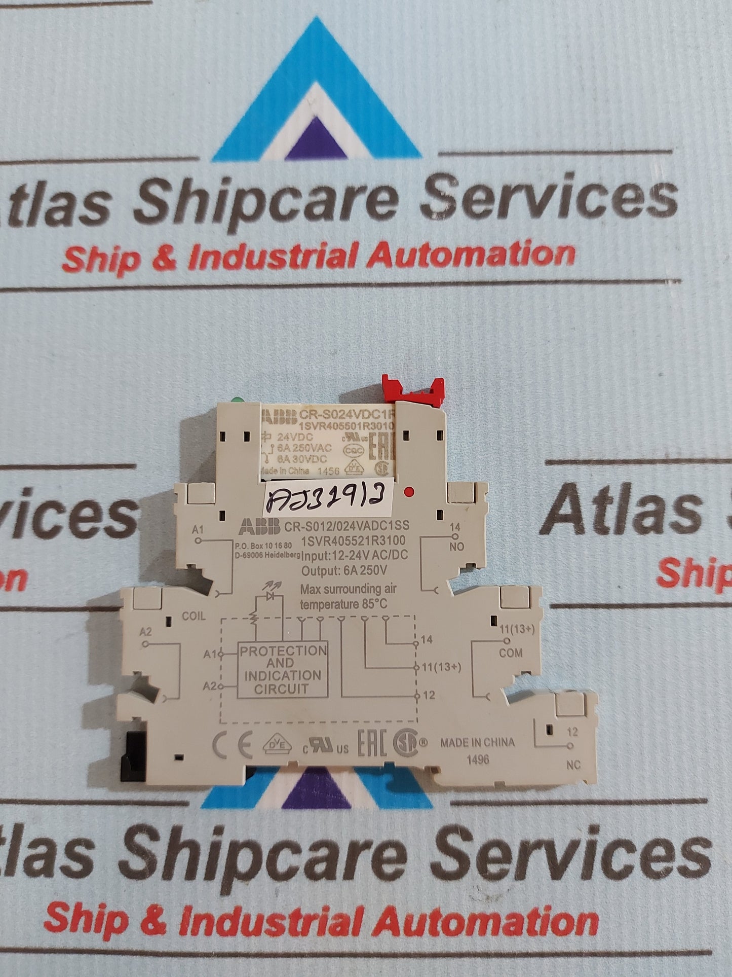 ABB CR-S012/024VADC1SS RELAY INTERFACE 1SVR405521R3100