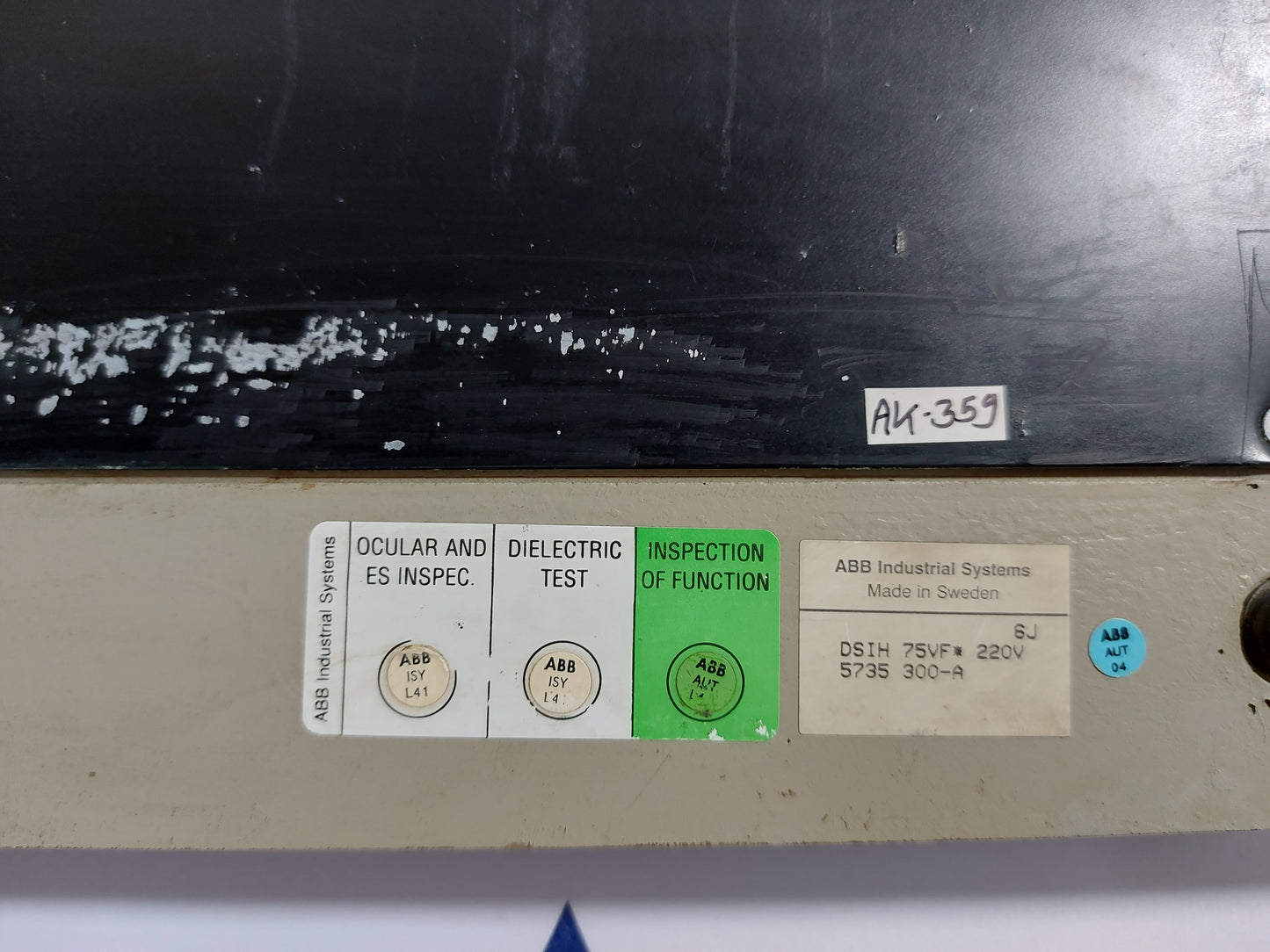 ABB DSIH 75VF OPERATOR'S KEYBOARD