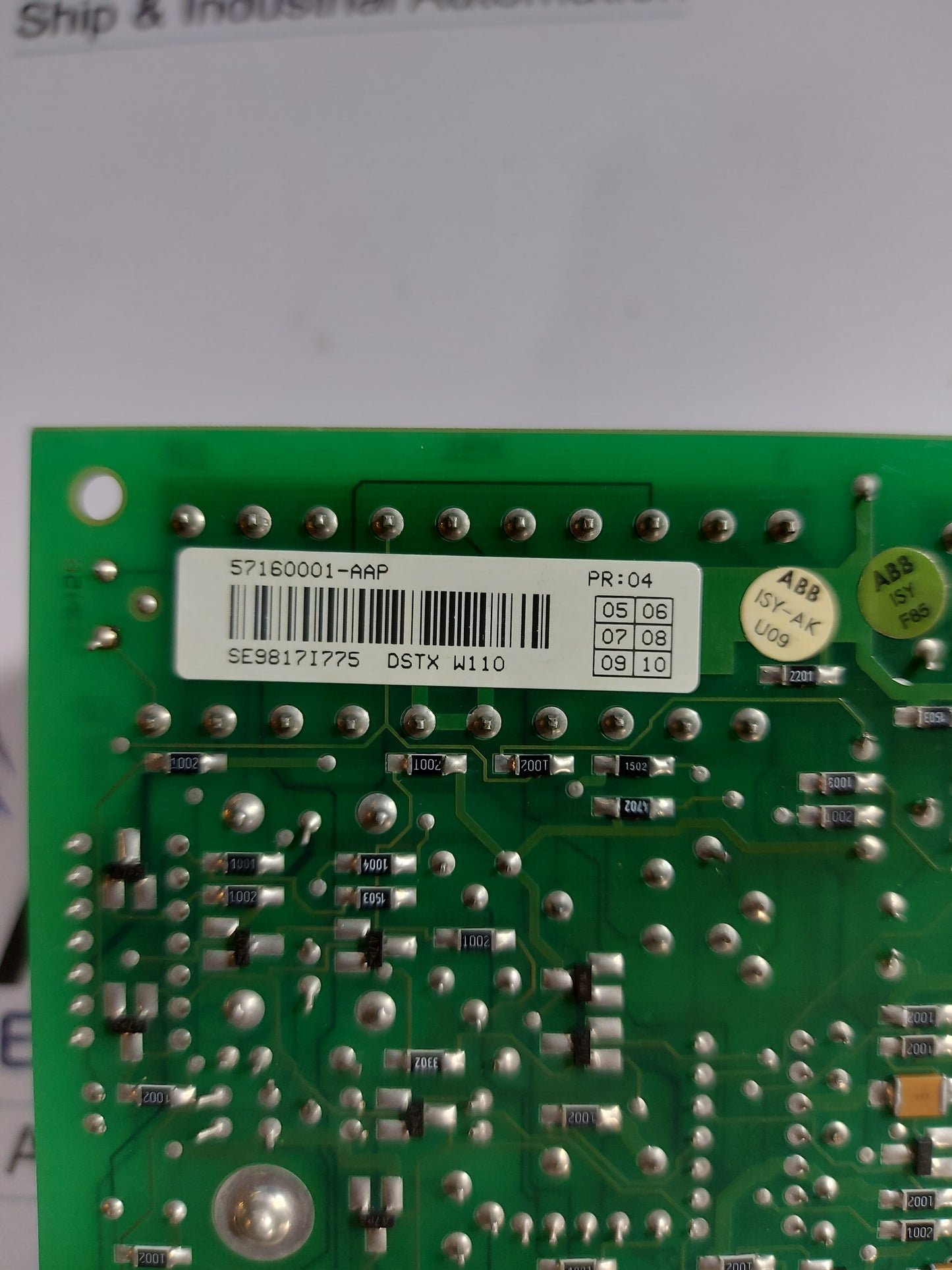 ABB DSTX W110 57160001-AAP PCB BOARD