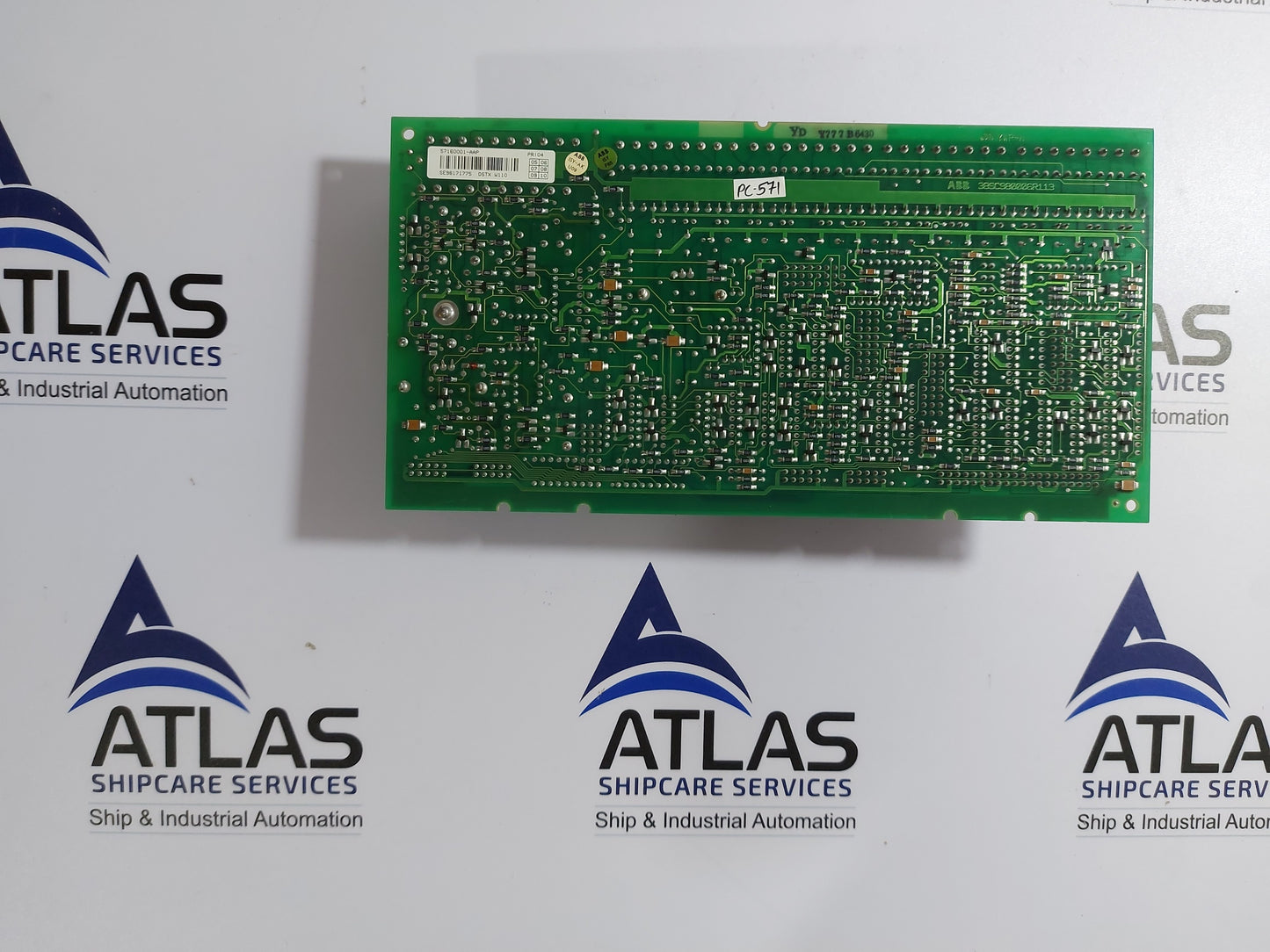 ABB DSTX W110 57160001-AAP PCB BOARD