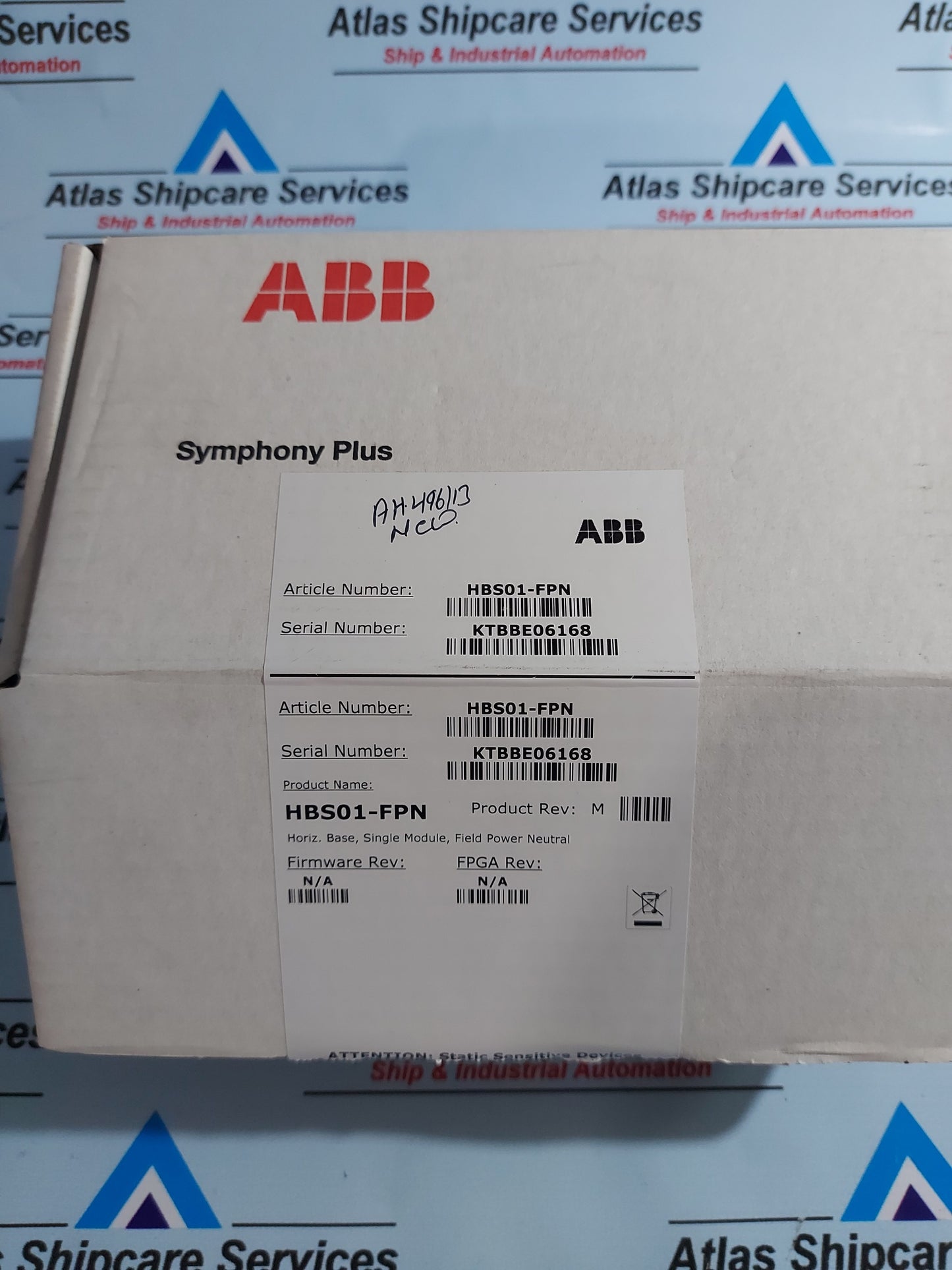 ABB HBS01-FPN HORIZONTAL ROW MOUNT BASE FOR SINGLE MODULE