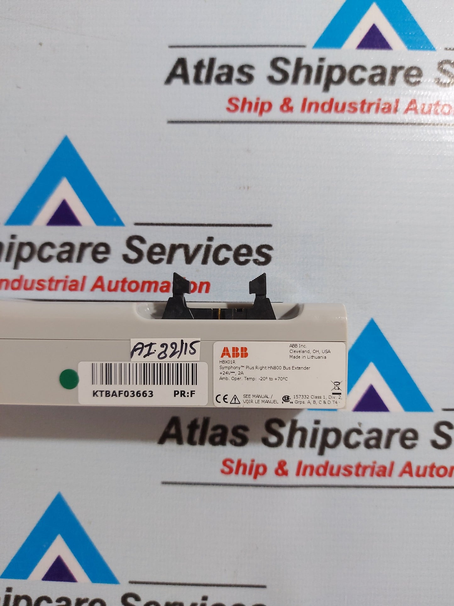 ABB HBX01R HORIZONTAL RIGHT BUS EXTENTER REV