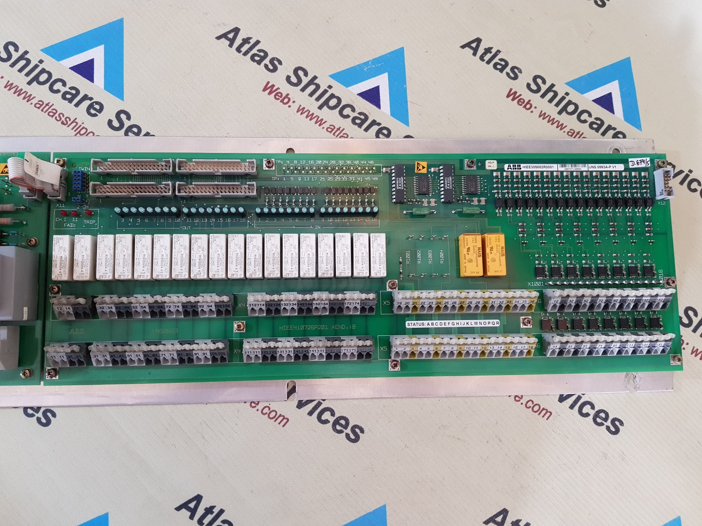 ABB HIEE305082R0001 UNS 0863A-P V1 CONTROL BOARD