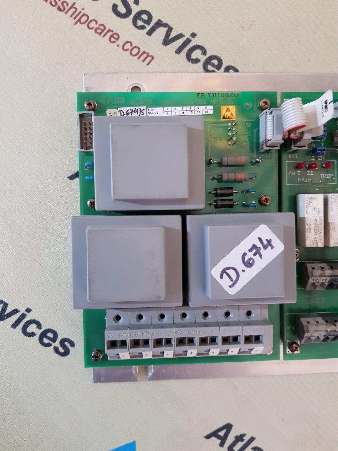 ABB HIEE305082R0001 UNS 0863A-P V1 CONTROL BOARD