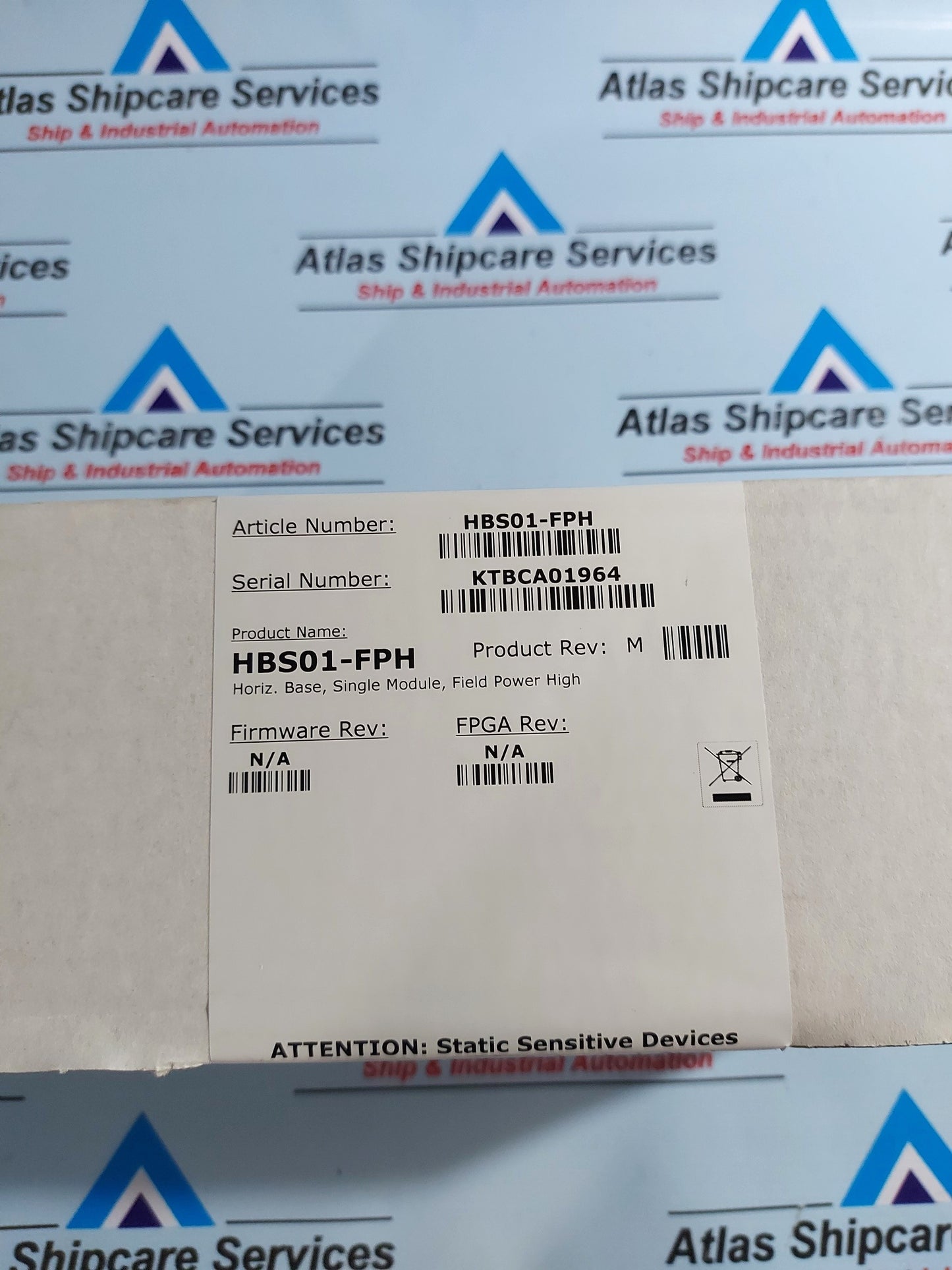 ABB HSB01-FPH HORIZONTAL ROW MOUNT BASE FOR SINGLE MODULE