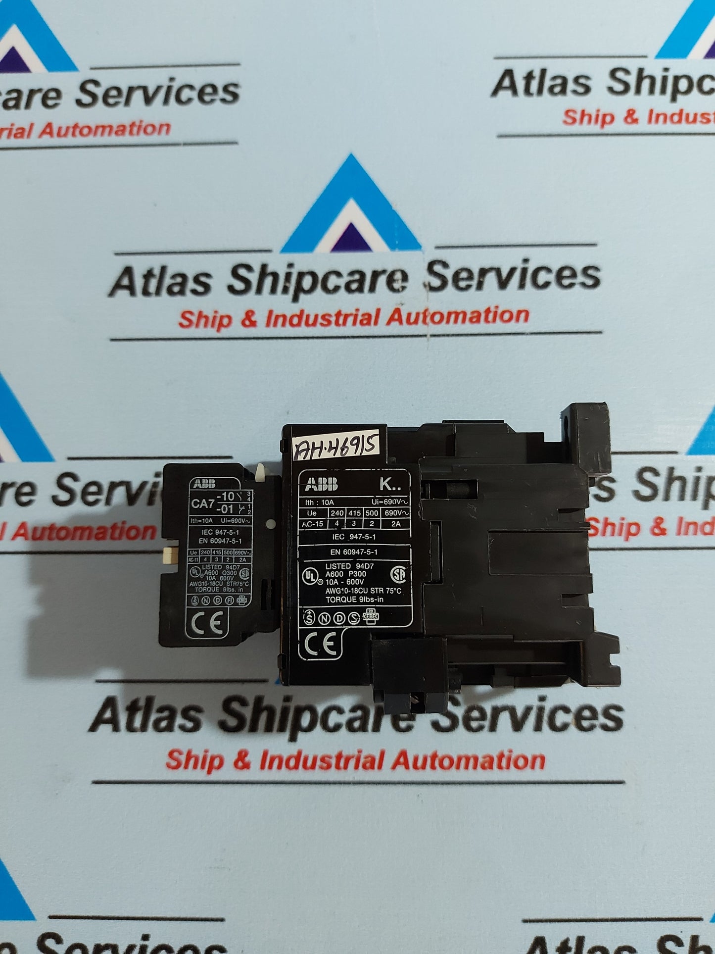 ABB KC40E CONTACTOR 24VDC CA7-10-01 AUXILIARY CONTACT