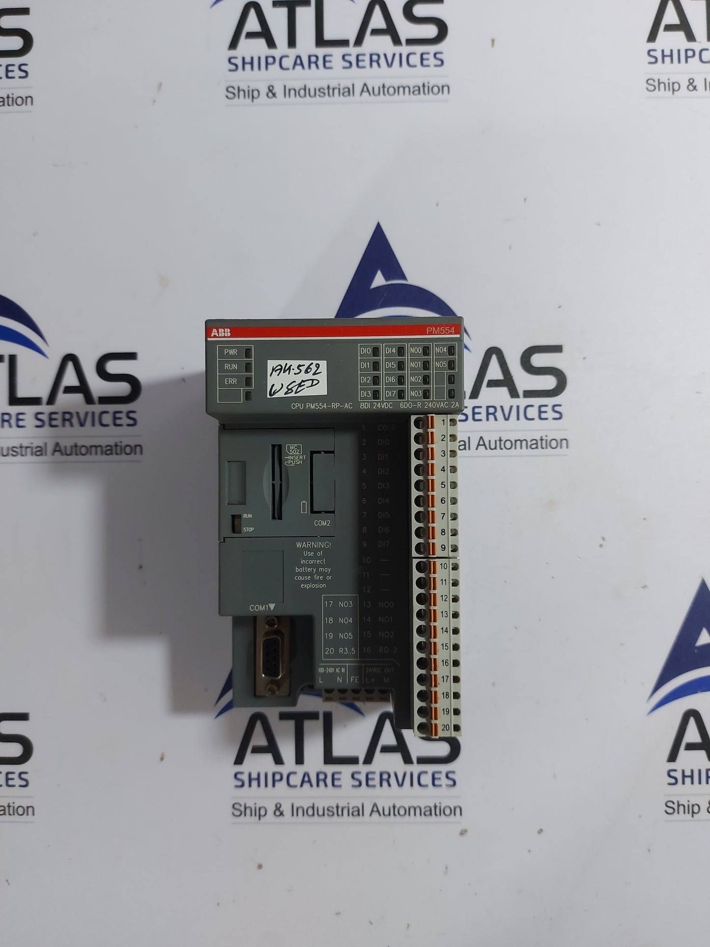 ABB PM554-RP-AC 1SAP120800R0001 CENTRAL PROCESSING UNIT 128kB