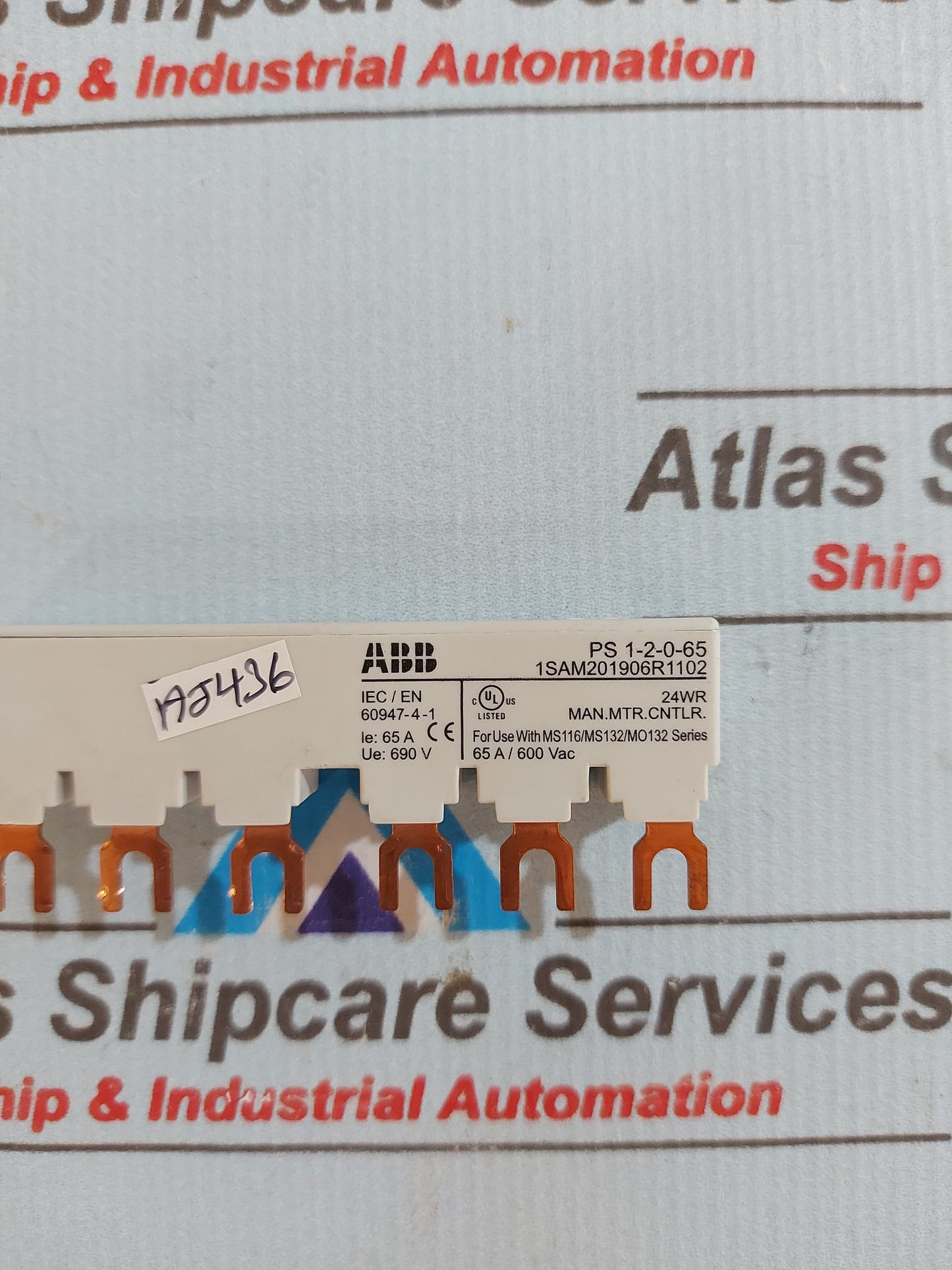 ABB PS 1-2-0-65 1SAM201906R1102 3-PHASE BUSBAR