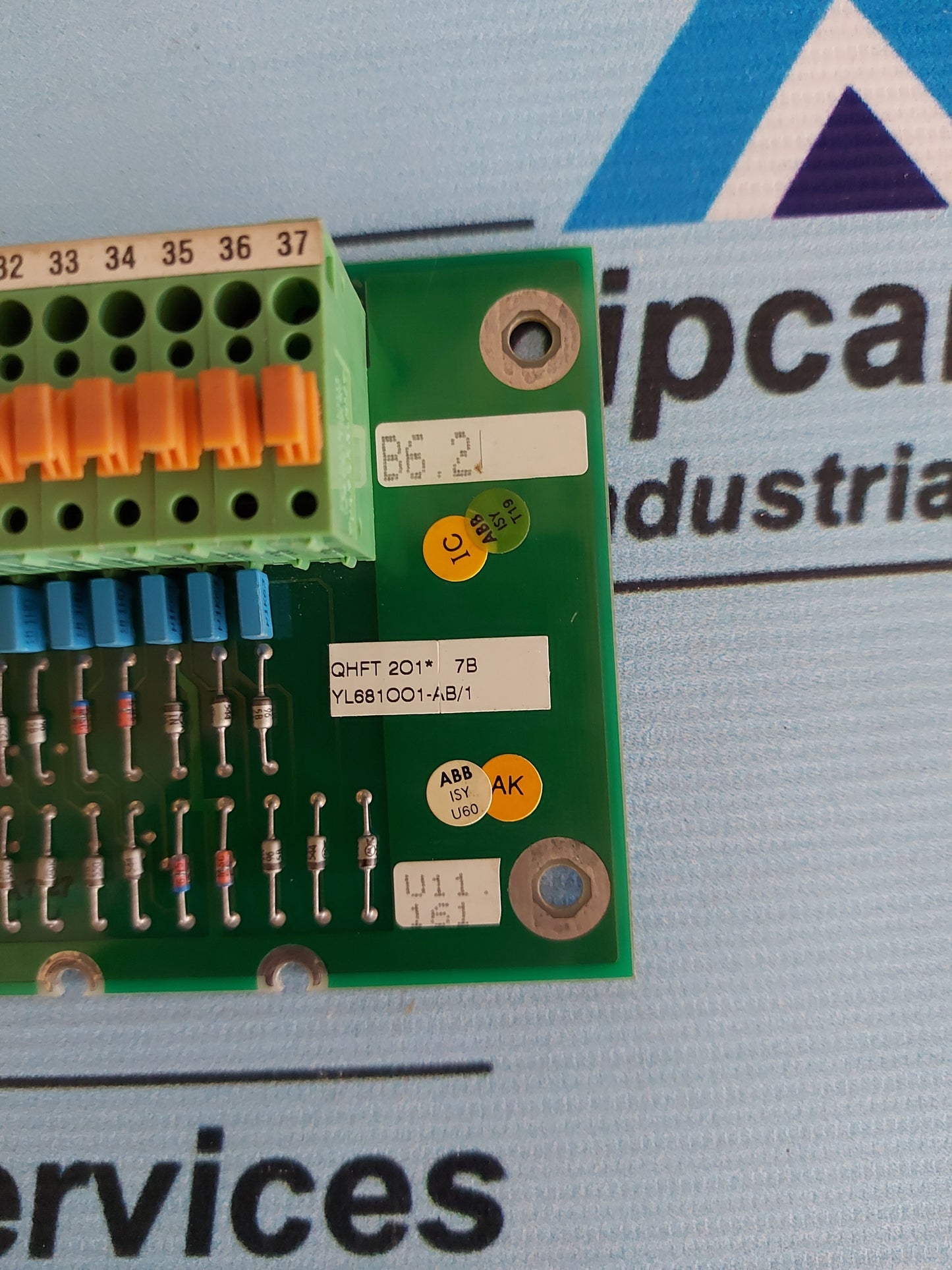 ABB QHFT 201 YL681001-AB/1 TACHO TERMINAL BOARD