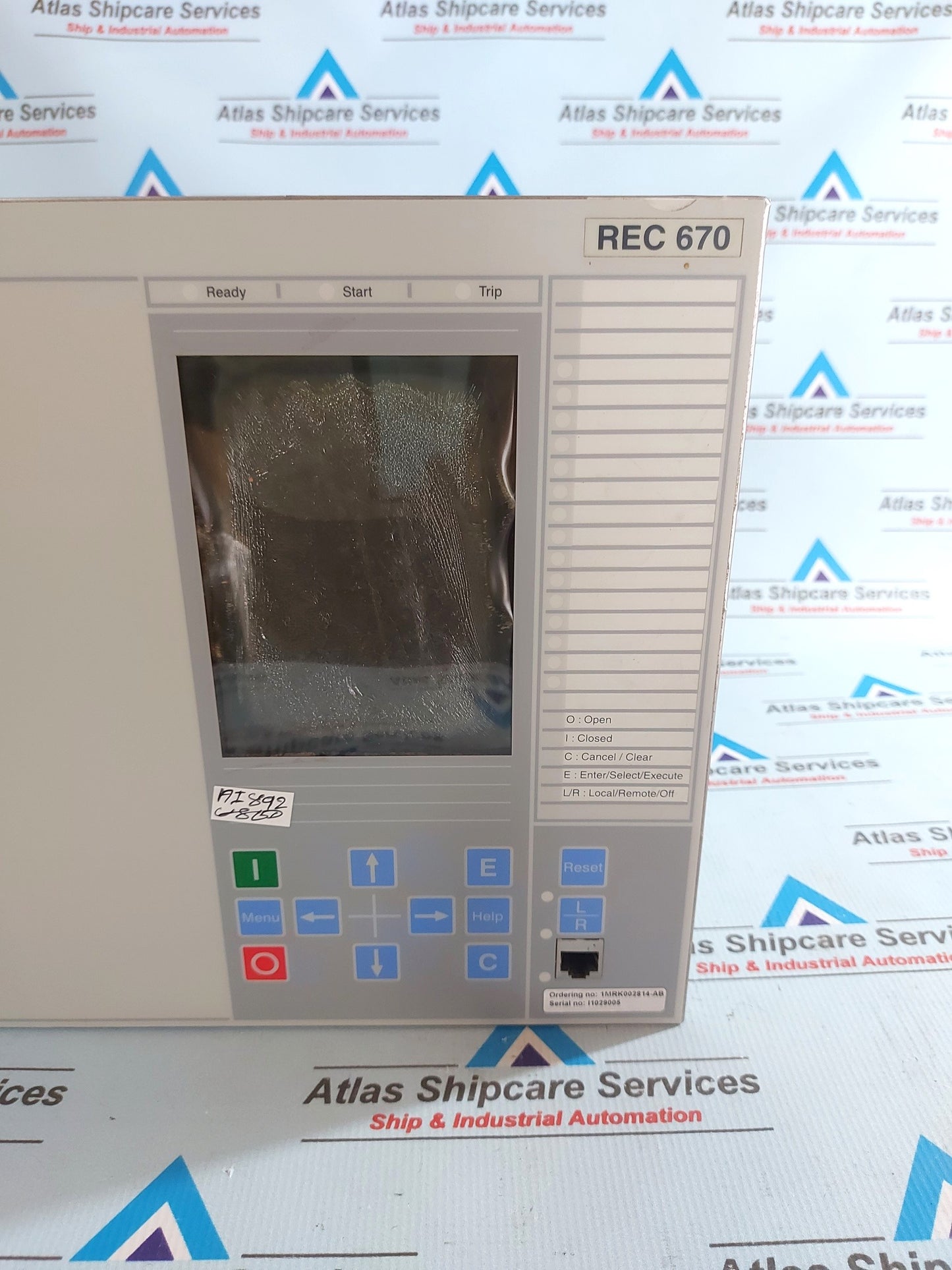ABB REC 670 BAY CONTROL IED 1MRK002814-AB