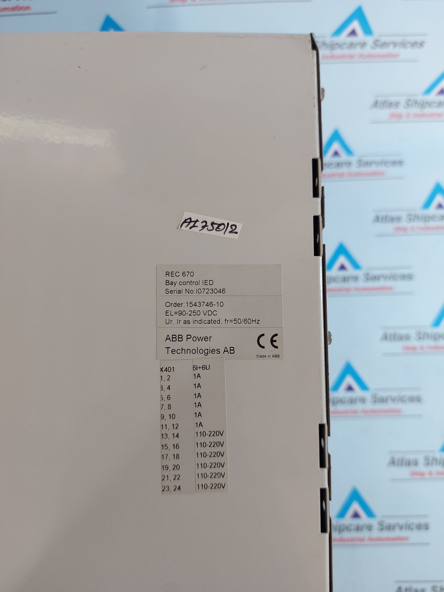 ABB REC670 BAY CONTROL IED 1MRK002814-AB