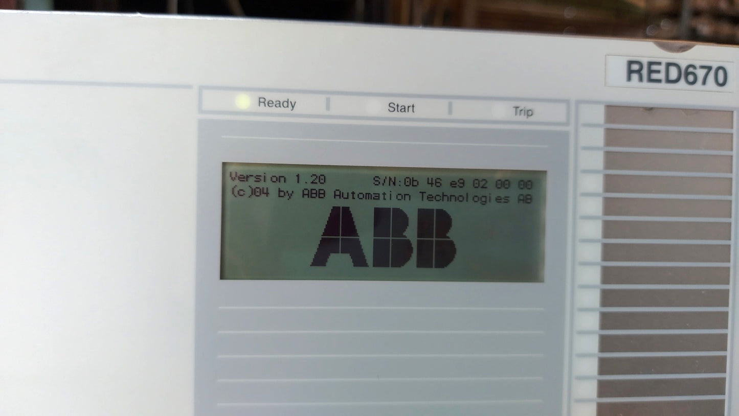 ABB RED670 LINE DIFFERENTIAL IED 1MRK002810-AA