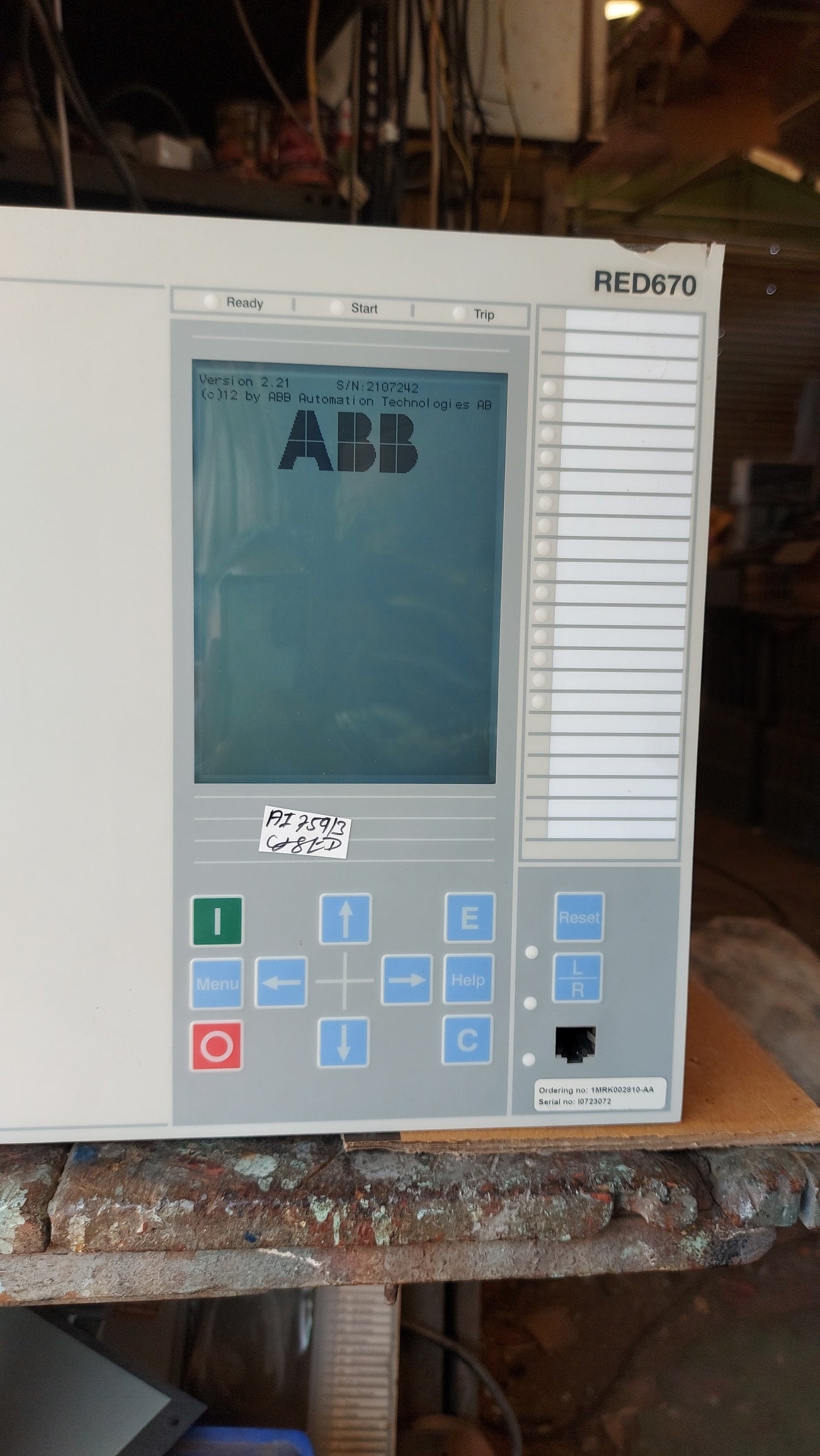 ABB RED670 LINE DIFFERENTIAL PROTECTION IED 1MRK002810-AA