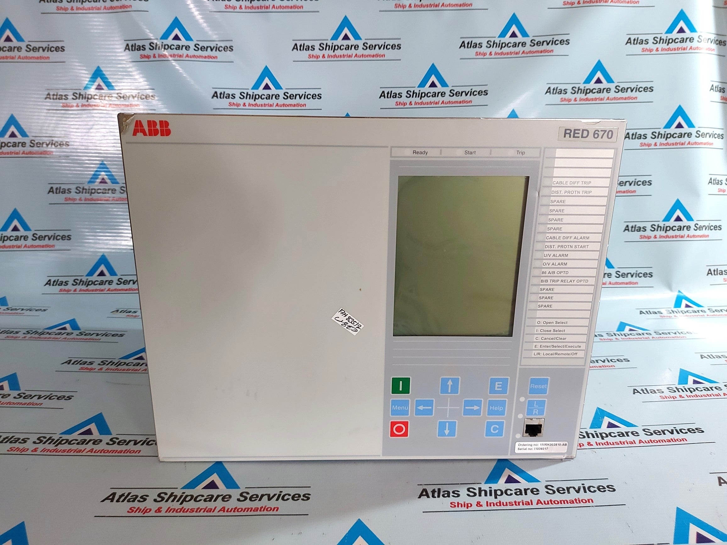 ABB RED670 LINE DIFFERENTIAL PROTECTION RELAY 1MRK002810-AB – Atlas ...