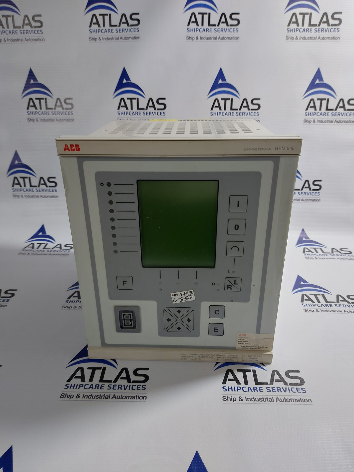 ABB REM545 MACHINE TERMINAL REM545AG227AAAA REV.A1