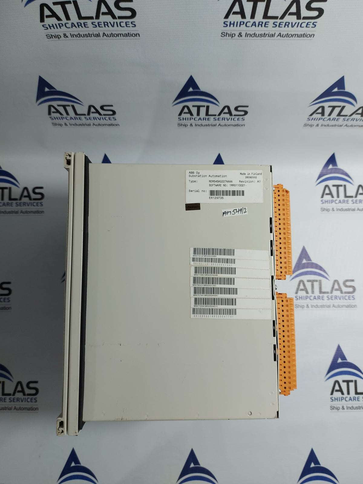 ABB REM545 MACHINE TERMINAL REM545AG227AAAA REV.A1