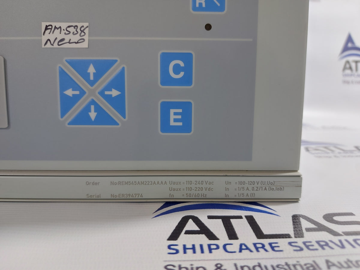ABB REM545 MACHINE TERMINAL REM545AM223AAAA REV.A1