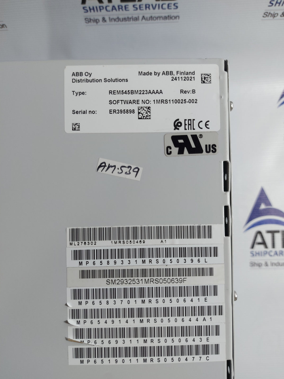 ABB REM545 MACHINE TERMINAL REM545BM223AAAA REV.B