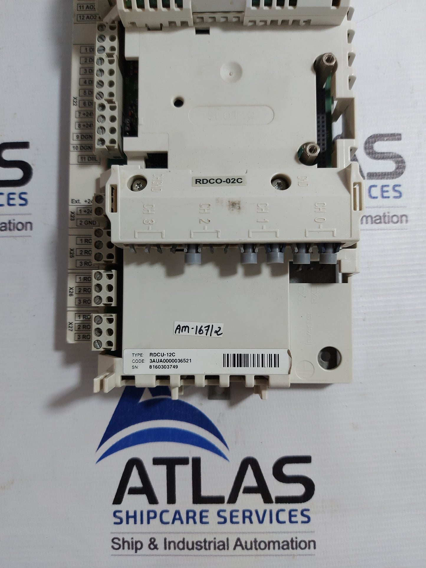 ABB RPBA-01 PROFIBUS ADAPTER WITH CONTROL UNIT RDCU-12C 3AUA0000036521