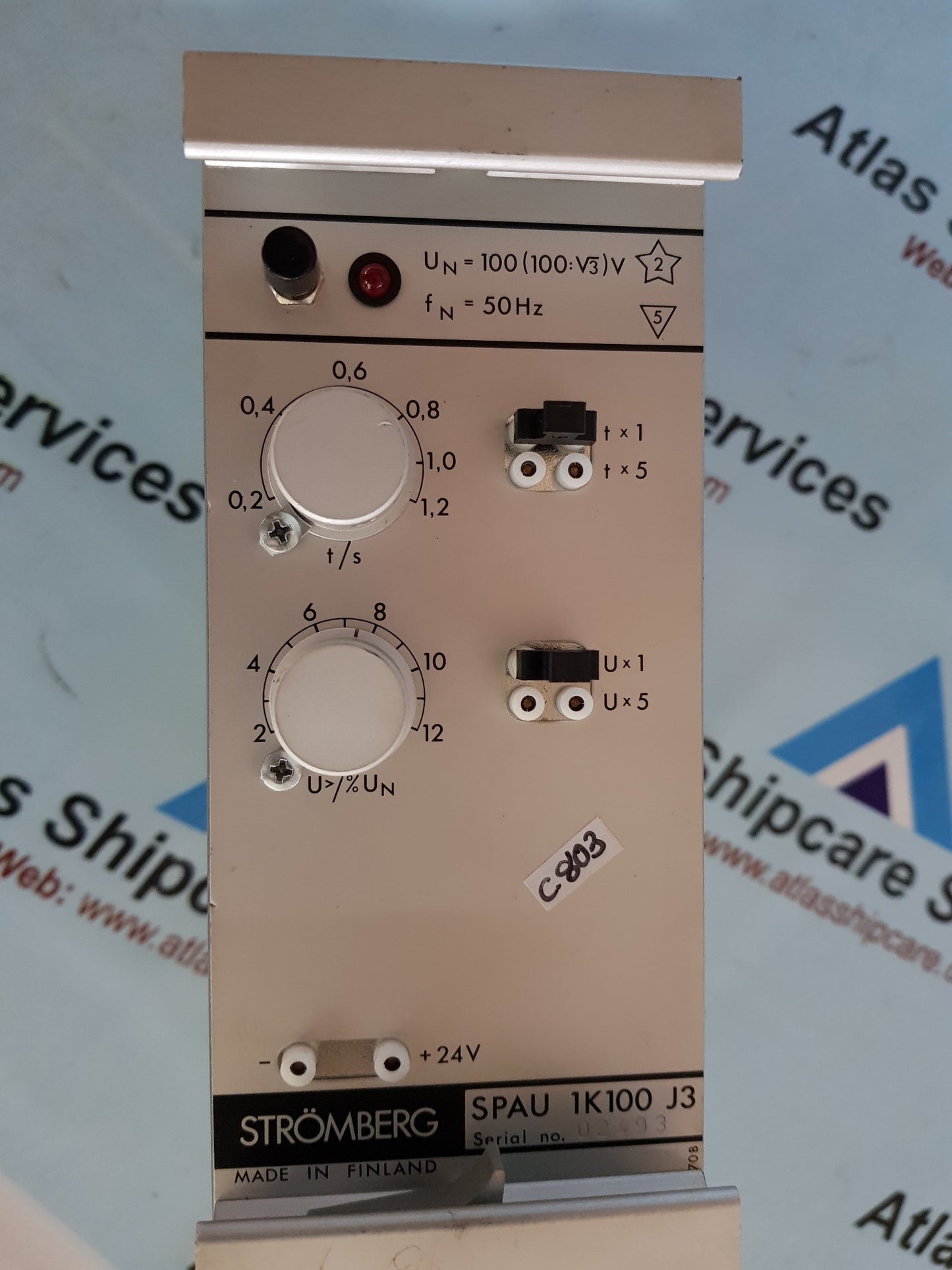 ABB STROMBERG SPAU 1K100 J3 PROTECTIVE CONTROLLER